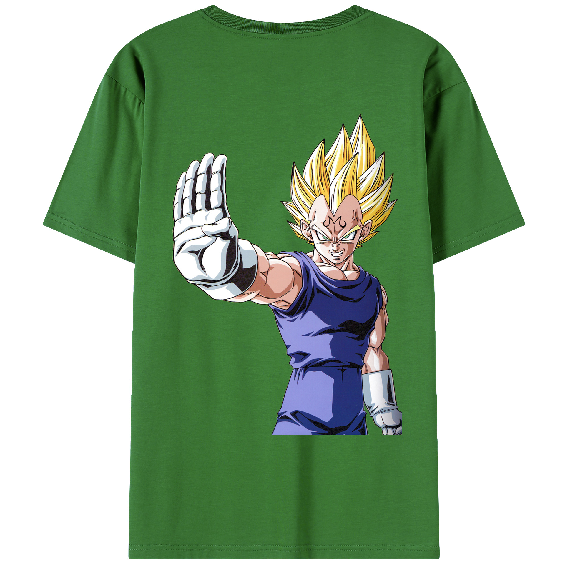 （画像用） ドラゴンボール ベジータ四世（Bejīta Yonsei）DRAGON BALL Vegeta IV レディース半袖Tシャツ(バックプリント)